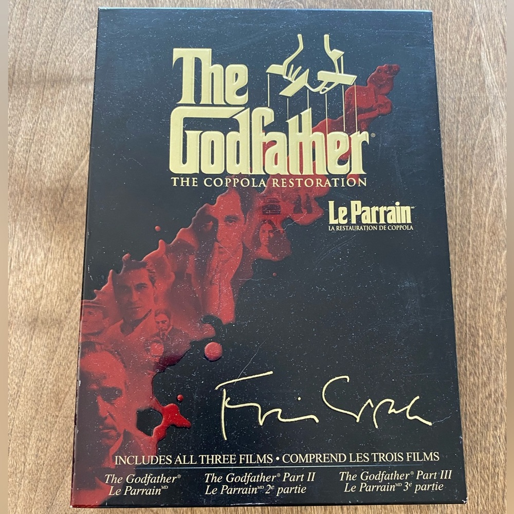 The Godfather: The Coppola Restoration 3 Film DVD Set.